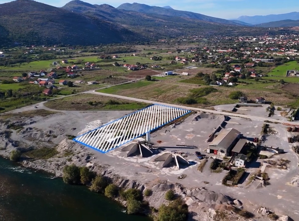 Strategically located riverfront plot for logistics center, Podgorica